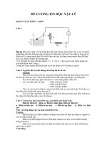 Đề cương tin học vật lý ĐHCN