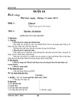 Giáo án lớp 3 (hay)   tuần 13