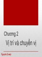 bài toán vị trí và chuyển vị