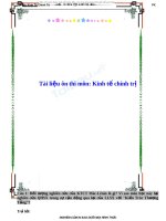 tài liệu ôn thi kinh tế chính trị