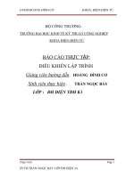 báo cáo thực tập điều khiển lập trình