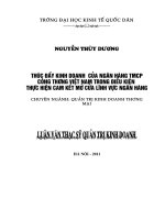 thúc đẩy kinh doanh của ngân hàng tmcp công thương việt nam trong điều kiện thực hiện cam kết mở cửa lĩnh vực ngân hàng