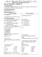 giáo án tiếng anh lớp 3 sách mới (hay)   review 1