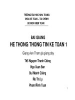 Hệ thống thông tin kế toán 1