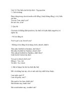 các quy tắc và ngữ pháp trong  toeic