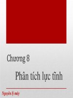 Chương 8  phân tích lực tĩnh