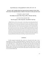 Áp dụng thử nghiệm phương pháp đánh giá định lượng tiềm năng bảo tồn hệ sinh thái cỏ biển ven bờ Lý Sơn - Quảng Ngãi
