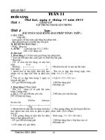 Giáo án lớp 3 (hay)   tuần 11