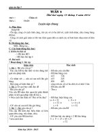 Giáo án lớp 3 (hay)   tuần 4