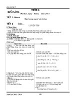 Giáo án lớp 3 (hay)   tuần 6