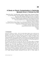 A study on dioxin contamination in herbicide  vietnam