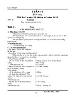 Giáo án lớp 3 (hay)   tuần 19