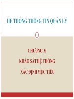 khảo sát hệ thống xác định mục tiêu