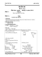 Giáo án lớp 3 (hay)   tuần 32