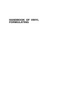 Sổ tay Vinyl Xây dựng  Handbook of vinyl formulating