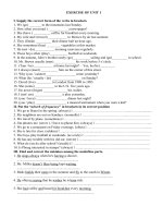 simple present, simple past, adverbs of frequency