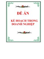 kế hoạch trong doanh nghiệp