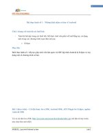 Bài thực hành Những khái niệm cơ bản về Android