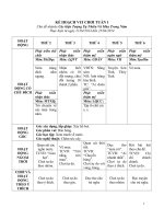 giáo án lá các hiện tượng tự nhiên và mùa trong năm tuần 1