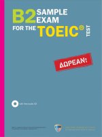 sample TOEIC test reading section