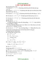 Bài tập toán theo từng chuyên đề ôn thi đại học