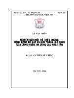 Nghiên cứu một số triệu chứng, bệnh đường hô hấp và môi trường lao động của công nhân thi công cầu nhật tân