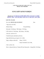 SKKN vận dụng sự đổi mới công tác dạy và học trong việc  giúp đỡ học sinh yếu ở trường tiểu học