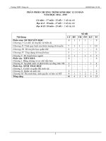 giáo án sinh học 12 cơ bản-học kỳ 1 đầy đủ chi tiết dùng luôn