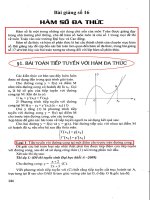ôn thi đại học hàm số đa thức