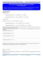 Bài tập về quãng đường min, max