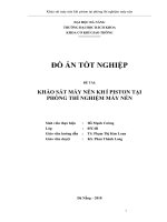 khảo sát máy nén khí piston tại phòng thí nghiệm máy nén