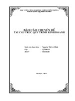 Báo cáo chuyên đề Tái cấu trúc công tác chăm sóc khách hàng của VNPT Ninh Bình