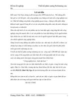 thiết kế phân xưởng refoming xúc tác công suất 1200.000 tấn năm