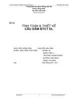 thuyết minh đồ án tính toán và thiết kế cầu dầm bê tông dưl