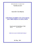Góp phần nghiên cứu ứng dụng LPG trên động cơ nén cháy ( thông tin công bố trên mạng )