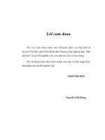 chuyển dịch cơ cấu kinh tế huyện yên mô, tỉnh ninh bình theo hướng công nghiệp hóa, hiện đại hóa