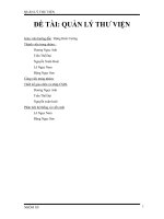 Đồ án CSHARP Quản lý thư viện