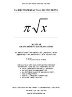 phương trình  bất phương trình bặc cao của thầy nguyễn tuấn đức