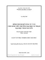 hình thành kỹ năng tư vấn cho sinh viên trường đại học sư phạm - đại học thái nguyên