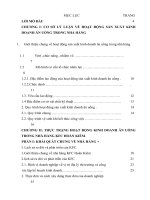 THỰC TRẠNG HOẠT ĐỘNG KINH DOANH ăn UỐNG TRONG NHÀ HÀNG KFC HOÀN KIẾM