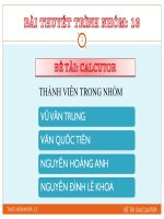 Báo cáo đồ án CSHARP đề tài CALCULATOR