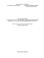 Tài liệu tập huấn dạy học và kiểm tra đánh giá theo định hướng phát triển năng lực học sinh môn Tin học THPT 2014