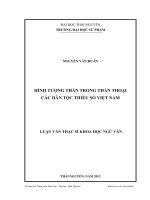 hình tượng thần trong thần thoại các dân tộc thiểu số việt nam