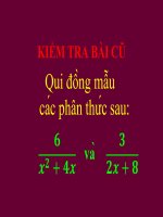 bài giảng phép cộng phân thức