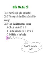 bài giảng toán căn bậc ba