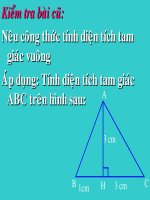bài giảng diện tích tam giác