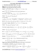 Tích phân ôn thi đại học