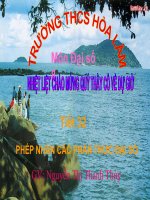 giáo án phép nhân các phân thức đại số