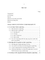 luận văn thạc sỹ-hoàn thiện phát triển dịch vụ ngân hàng bidv trong thời kì hội nhập