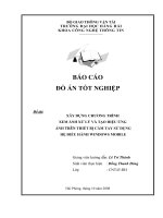 ĐỒ án xây DỰNG CHƯƠNG TRÌNH XEM ẢNH xử lý và tạo HIỆU ỨNG ẢNH TRÊN THIẾT bị cầm TAY sử DỤNG